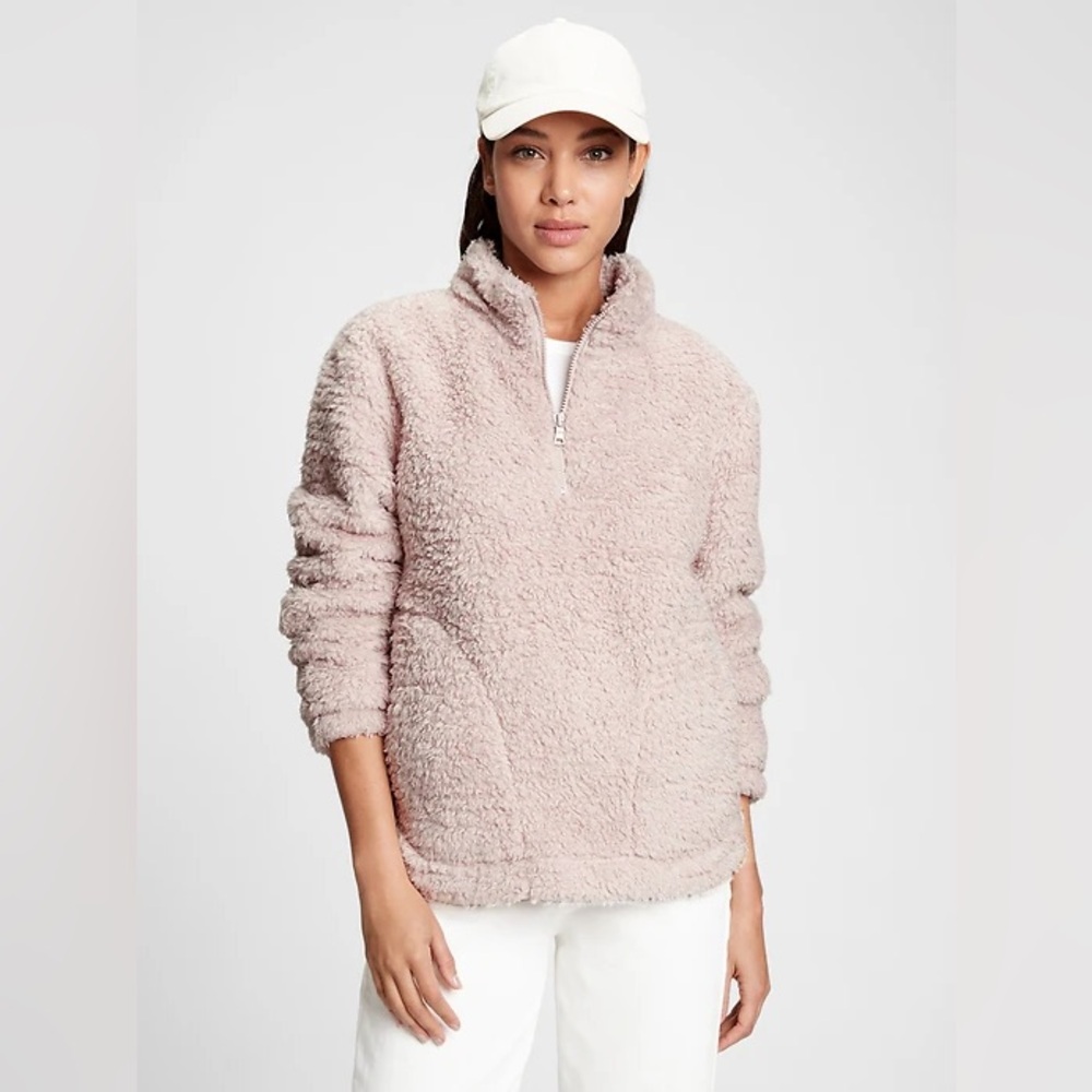 GAP Cozy Women's Fleece Sweater - Cream